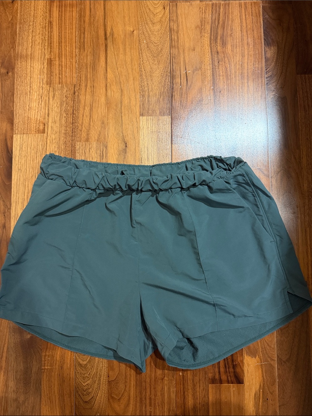 Zella Dark Teal Athletic Shorts with Elastic Waist